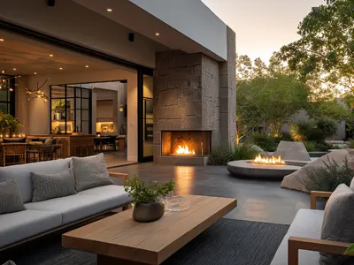 Fire features for ambiance