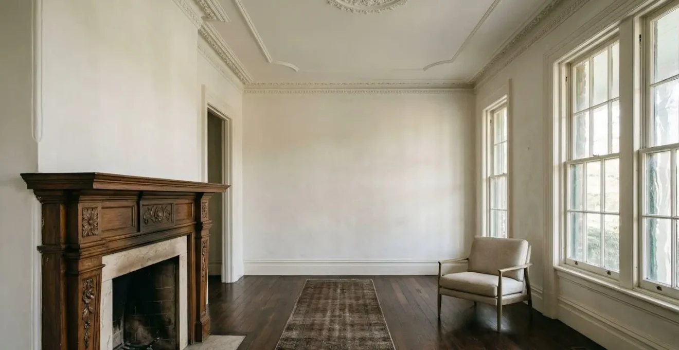 Elegant Victorian interior showcasing the balance between preserved historic architectural details and subtle modern updates