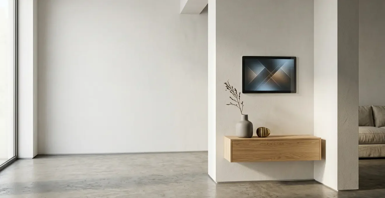 Modern smart home energy monitoring interface displaying real-time consumption data with natural lighting and clean aesthetics